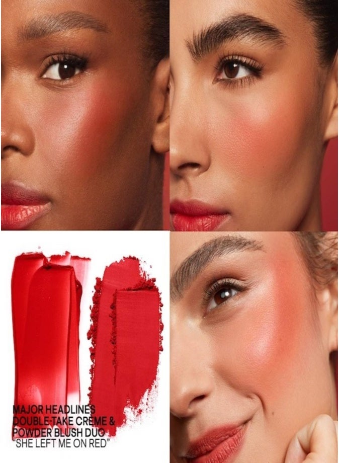 Patrick Ta  Major Headlines Double-Take Crème & Powder Blush Duo 10g She Left Me On Red - Image 3